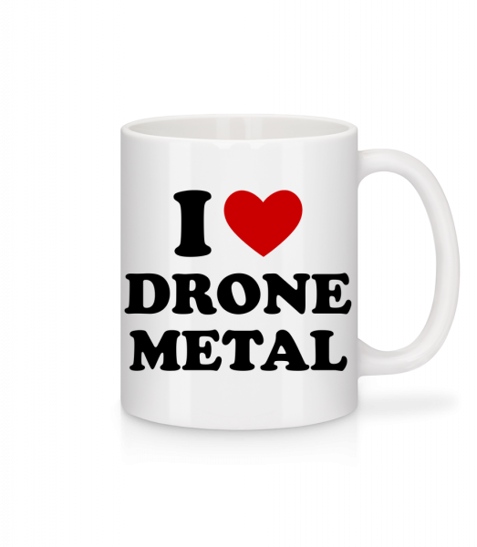I Love Drone Metal - Mug - White - Vorn