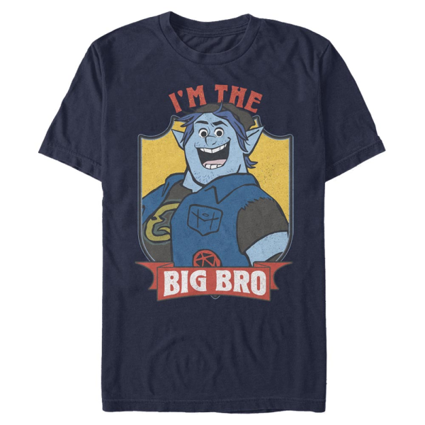 Pixar - Onward - Barley Big Bro - Men's T-Shirt - Navy - Front