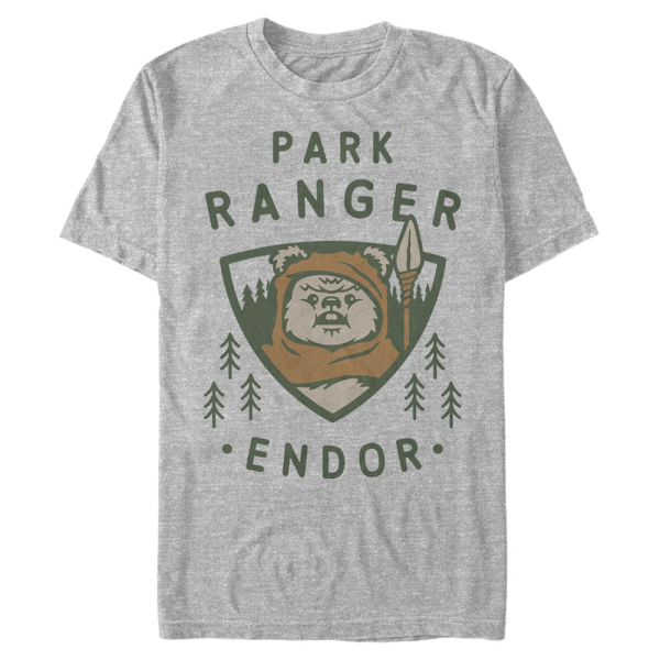 Star Wars - The Mandalorian - The Child Park Ranger - Men's T-Shirt - Heather grey - Front