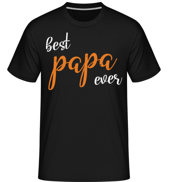 Best Papa -  Shirtinator Men's T-Shirt - Black - Front