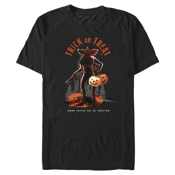 Netflix - Stranger Things - Demogorgon Trick Or Treating Demo - Halloween - Men's T-Shirt - Black - Front