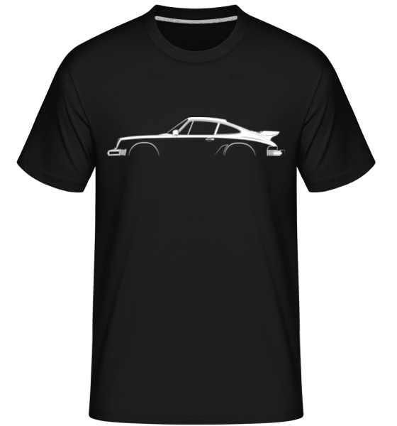 'Porsche 911 Turbo 930' Silhouette -  Shirtinator Men's T-Shirt - Black - Front