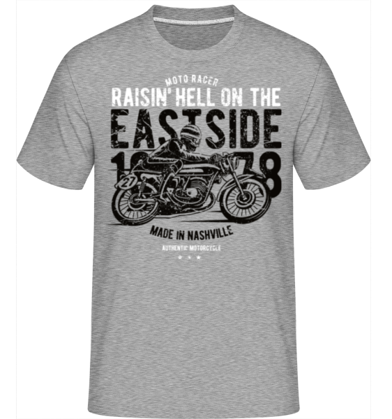 Raisin Hell Moto Racer -  Shirtinator Men's T-Shirt - Heather grey - Front