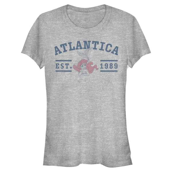 Disney - The Little Mermaid - Malá mořská víla Atlantis College - Women's T-Shirt - Heather grey - Front