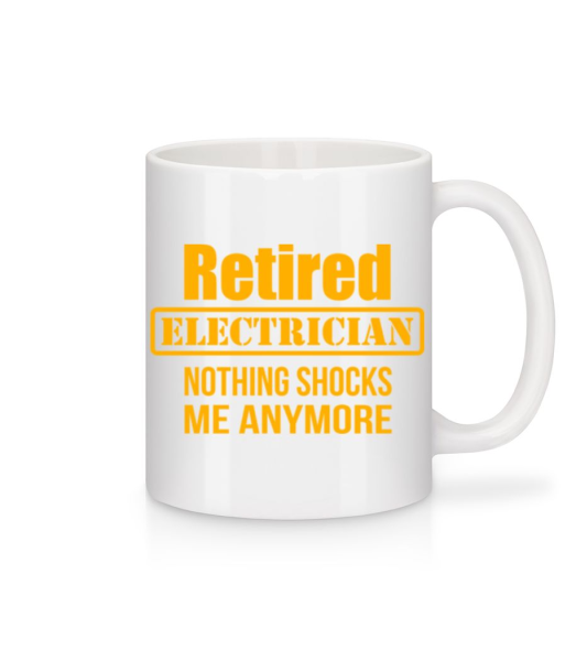 Retired Electrician - Mug - White - Front