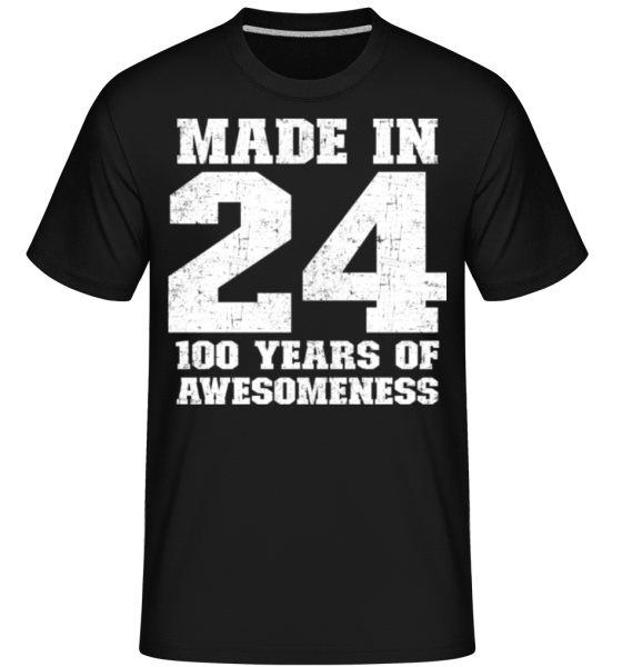 100 Years Of Awesomeness -  Shirtinator Men's T-Shirt - Black - Front