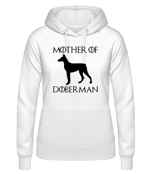 Mother Of Doberman - Women's Hoodie - White - Front