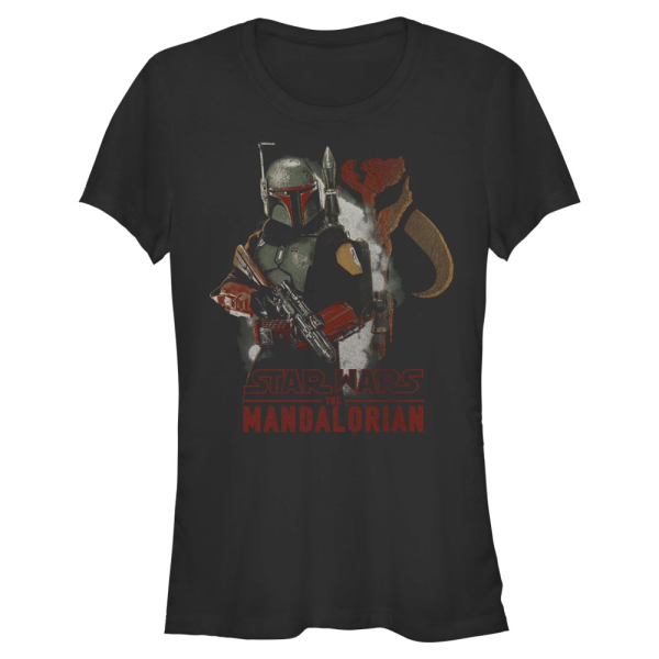 Star Wars - The Mandalorian - Boba Fett - Father's Day - Women's T-Shirt - Black - Front