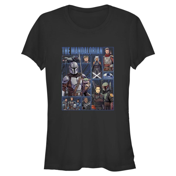 Star Wars - The Mandalorian - Skupina Cast of Many - Women's T-Shirt - Black - Front