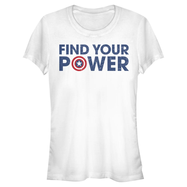Marvel - Avengers - Captain America Shield Power - Women's T-Shirt - White - Front