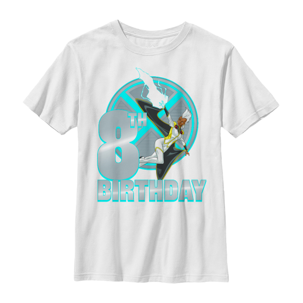 Marvel - X-Men - Storm 8th Birthday - Birthday - Kids T-Shirt - White - Front