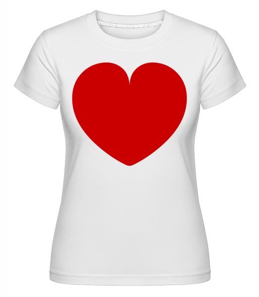 Heart -  Shirtinator Women's T-Shirt - White - Vorn