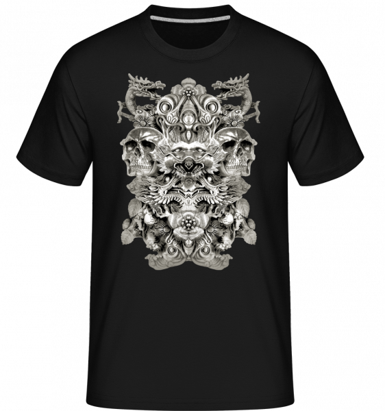 Dragons And Skulls -  Shirtinator Men's T-Shirt - Black - Vorn