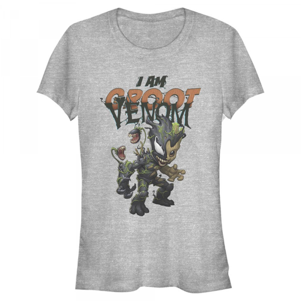 Marvel - Groot I Am Venom - Women's T-Shirt - Heather grey - Front