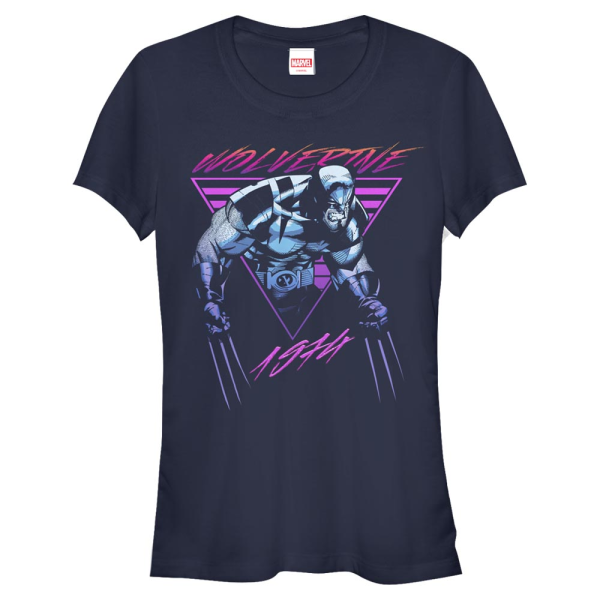 Marvel - X-Men - Wolverine Neon Logan - Women's T-Shirt - Navy - Front