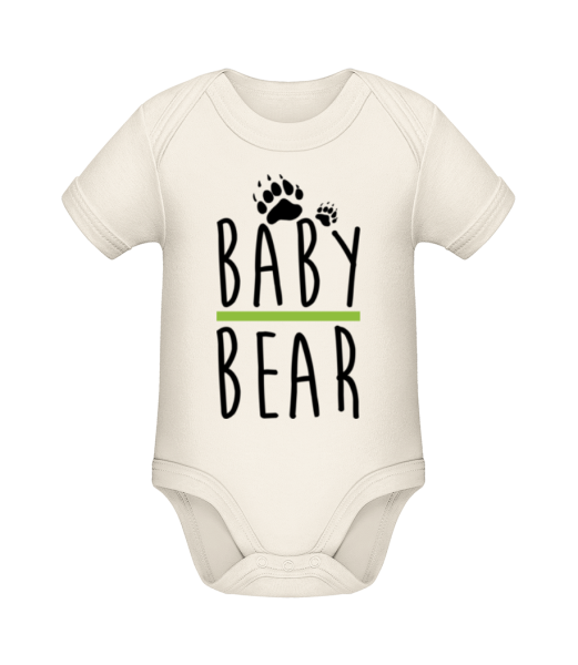 Baby Bear - Organic Baby Body - Cream - Front