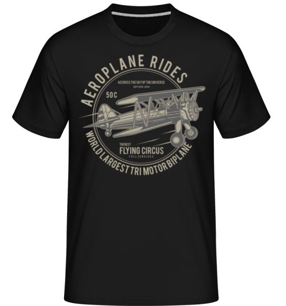 Aeroplane -  Shirtinator Men's T-Shirt - Black - Front