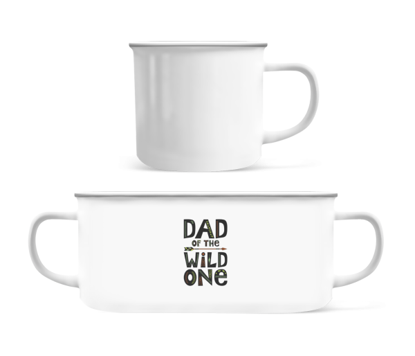 Dad Of The Wild One - Enamel-cup - White - Front