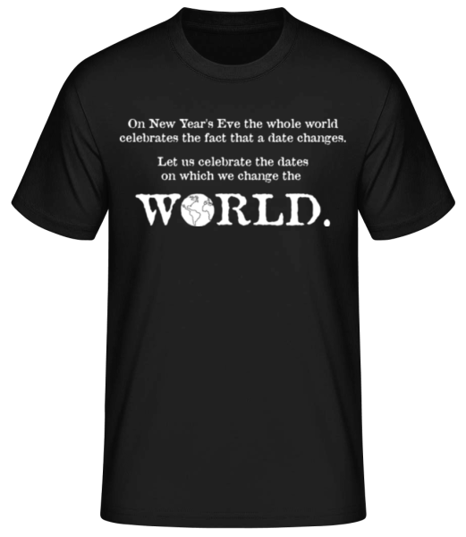 Change The World - Men's Basic T-Shirt - Black - Front