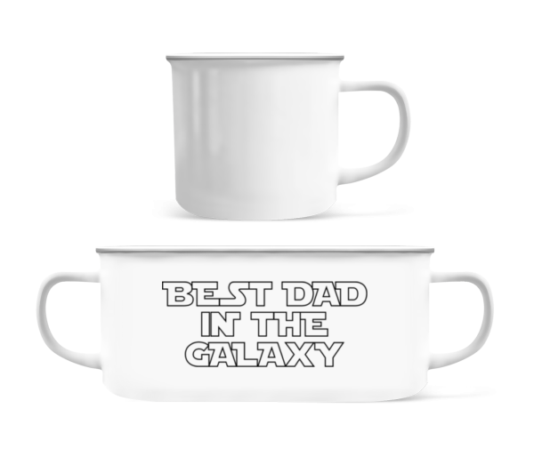 Best Dad In The Galaxy - Enamel-cup - White - Front