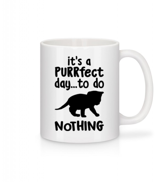 It's A Purrfect Day - Mug - White - Front