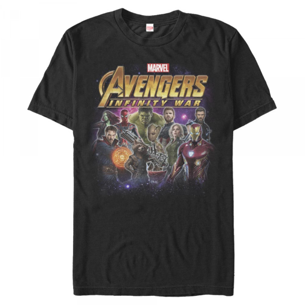 Marvel - Avengers Infinity War - Skupina - Men's T-Shirt - Black - Front