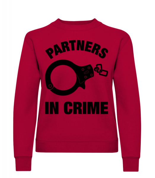 Partner in crime - Women's Sweatshirt - Red - Front