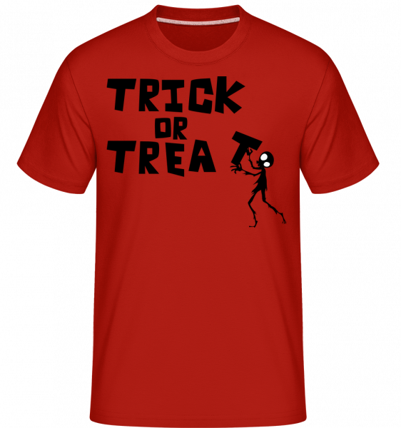 Trick Or Treat -  Shirtinator Men's T-Shirt - Red - Vorn