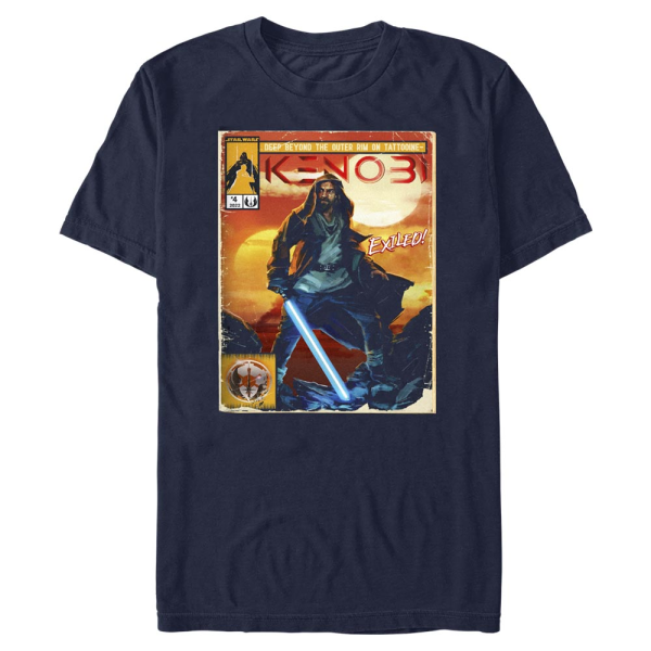 Star Wars - Obi-Wan Kenobi - Obi-Wan Kenobi Komically Kenobi - Men's T-Shirt - Navy - Front