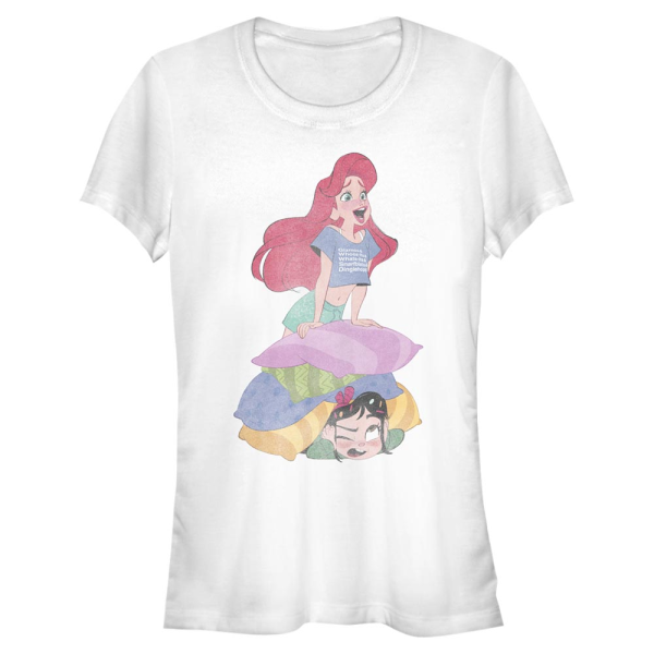 Disney - Wreck-It Ralph - Malá mořská víla Signing - Women's T-Shirt - White - Front