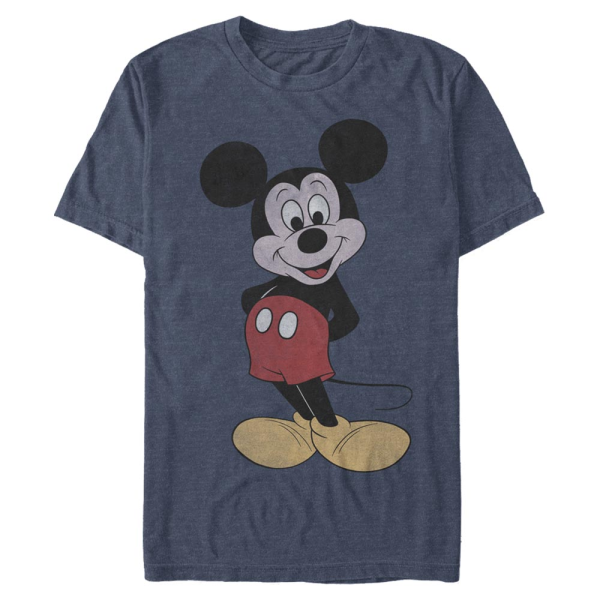 Disney - Mickey Mouse - Mickey Mouse 80s Mickey - Men's T-Shirt - Heather navy - Front