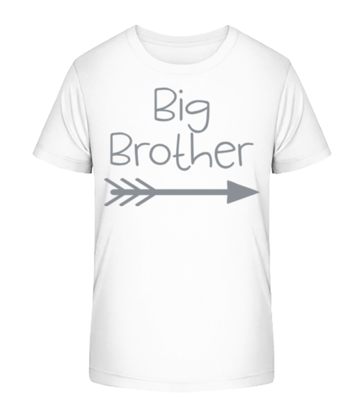 Big Brother - Kid's Bio T-Shirt Stanley Stella - White - Front