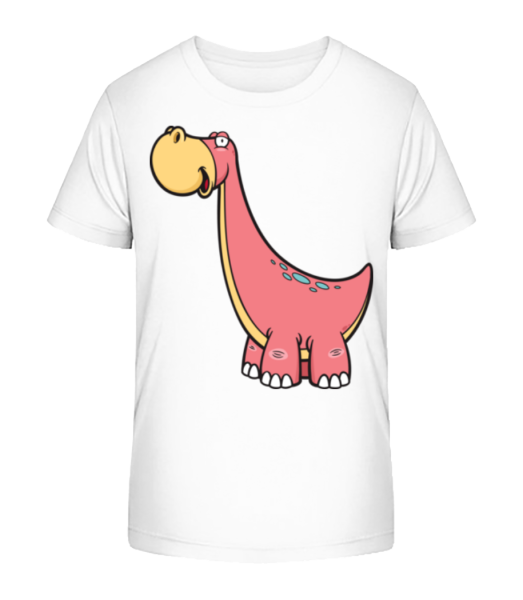 Comic Diplodocus - Kid's Bio T-Shirt Stanley Stella - White - Front