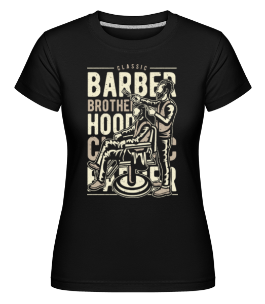Barber Brotherhood -  Shirtinator Women's T-Shirt - Black - Front