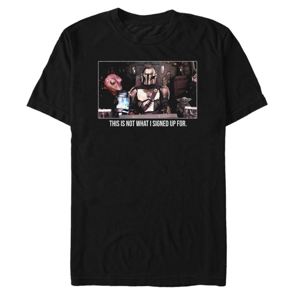Star Wars - The Mandalorian - Skupina Squad Goals - Men's T-Shirt - Black - Front