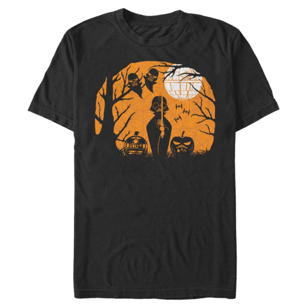 Star Wars - Darth Vader Darth Spooky - Halloween - Men's T-Shirt - Black - Front