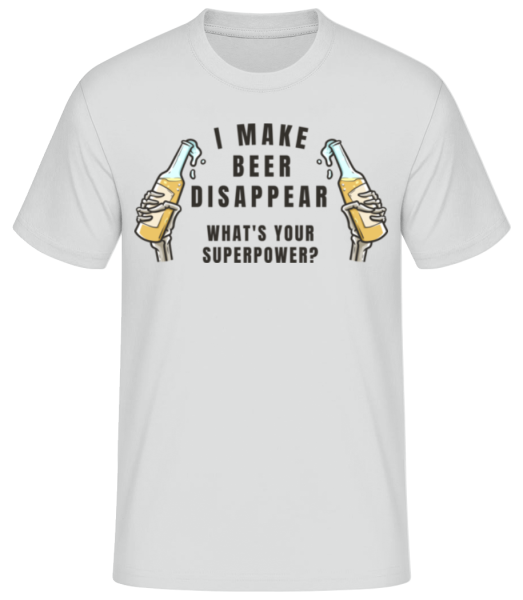 I Make Beer Disappear - Men's Basic T-Shirt - Heather grey - Front
