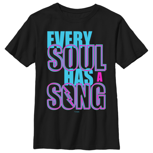 Netflix - Julie And The Phantoms - Text Soul Song - Kids T-Shirt - Black - Front