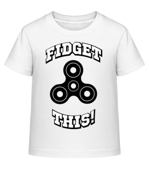 Fidget This - Kid's Shirtinator T-Shirt - White - Front