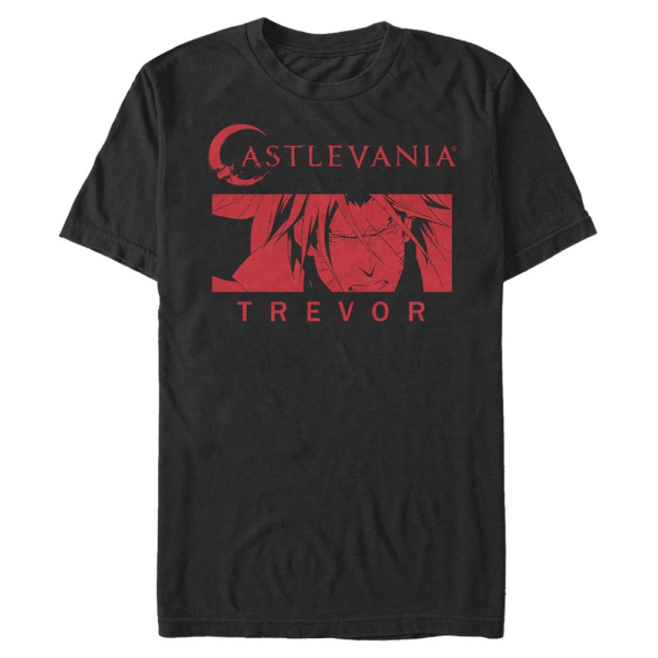 Netflix - Castlevania - Trevor Red - Men's T-Shirt - Black - Front