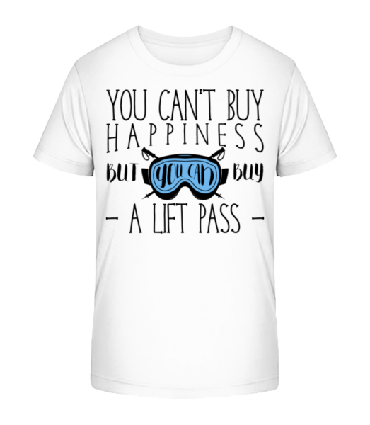You Can Buy A Lift Pass - Kid's Bio T-Shirt Stanley Stella - White - Front