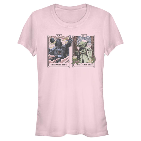 Star Wars - Vader & Yoda Vader Yoda Tarot - Women's T-Shirt - Pink - Front