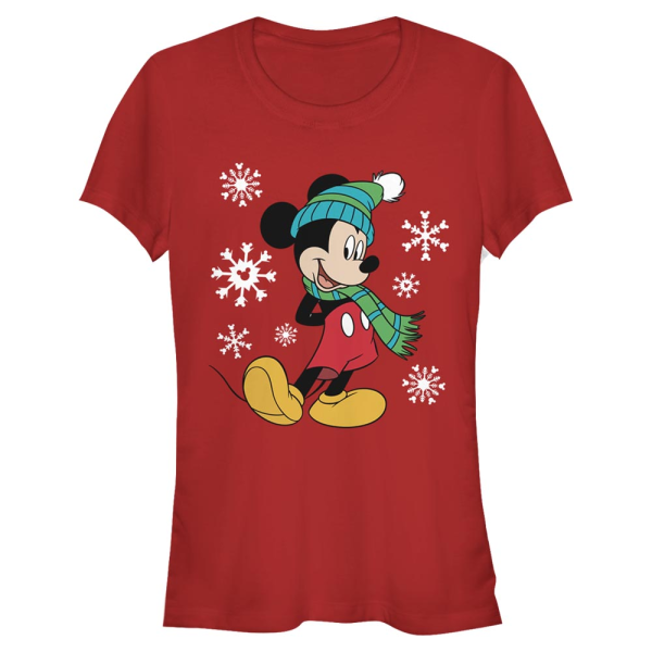 Disney Classics - Mickey Mouse - Mickey Mouse Big Holiday Mickey - Christmas - Women's T-Shirt - Red - Front