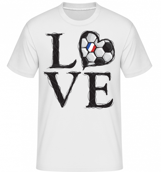Football Love France -  Shirtinator Men's T-Shirt - White - Vorn