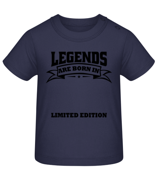 Legends Are Born - Baby T-Shirt - Navy - Front