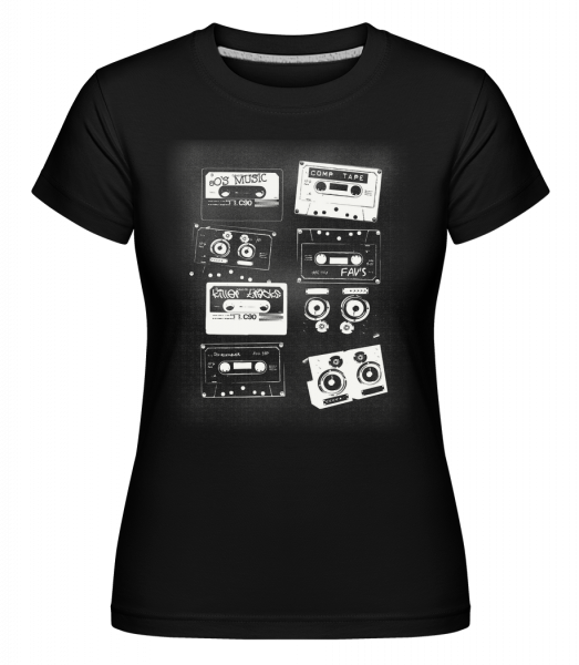 Old Cassettes -  Shirtinator Women's T-Shirt - Black - Vorn