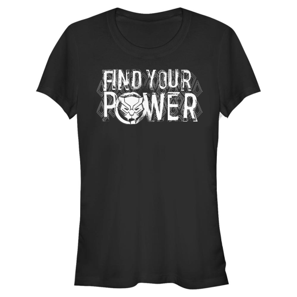 Marvel - Avengers - Black Panther Panther Power - Women's T-Shirt - Black - Front