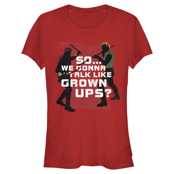 Marvel - Black Widow - Black Widow Widow Crayon - Women's T-Shirt - Red - Front
