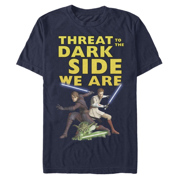 Star Wars - The Clone Wars - Skupina Threat We Are - Men's T-Shirt - Navy - Front