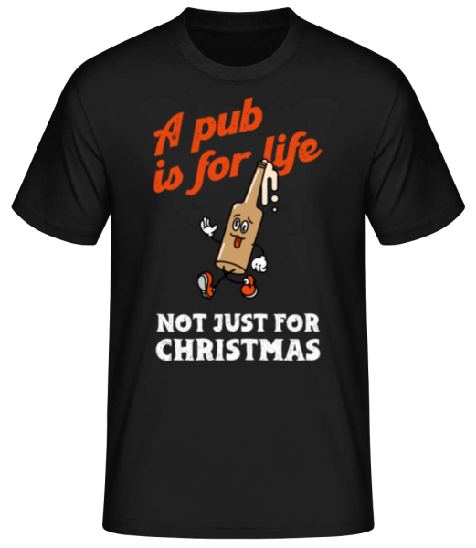 A Pub Is For Life - Men's Basic T-Shirt - Black - Front
